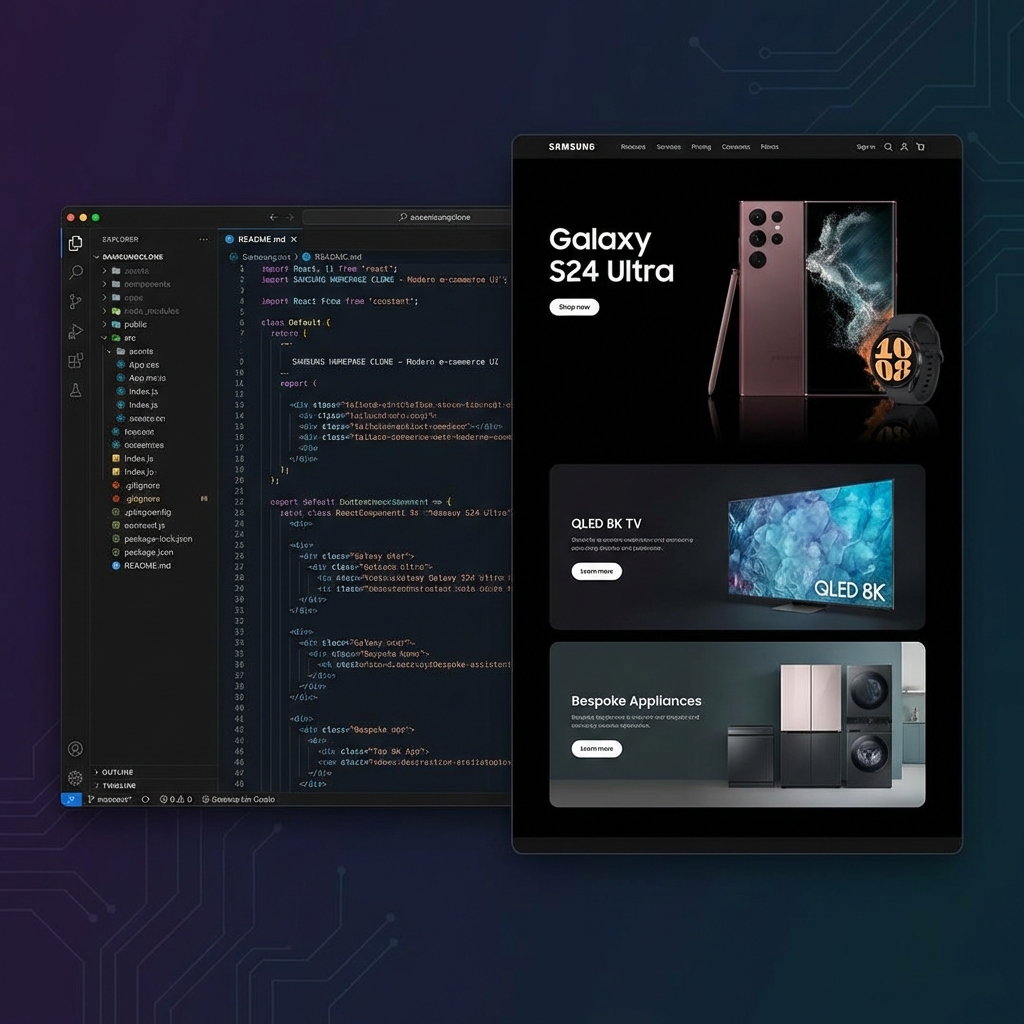 Samsung Website Clone